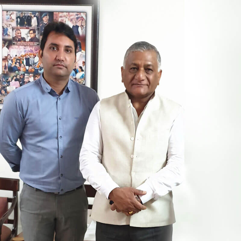 With V.K. Singh (Hon. Minister, Gov. of India)
