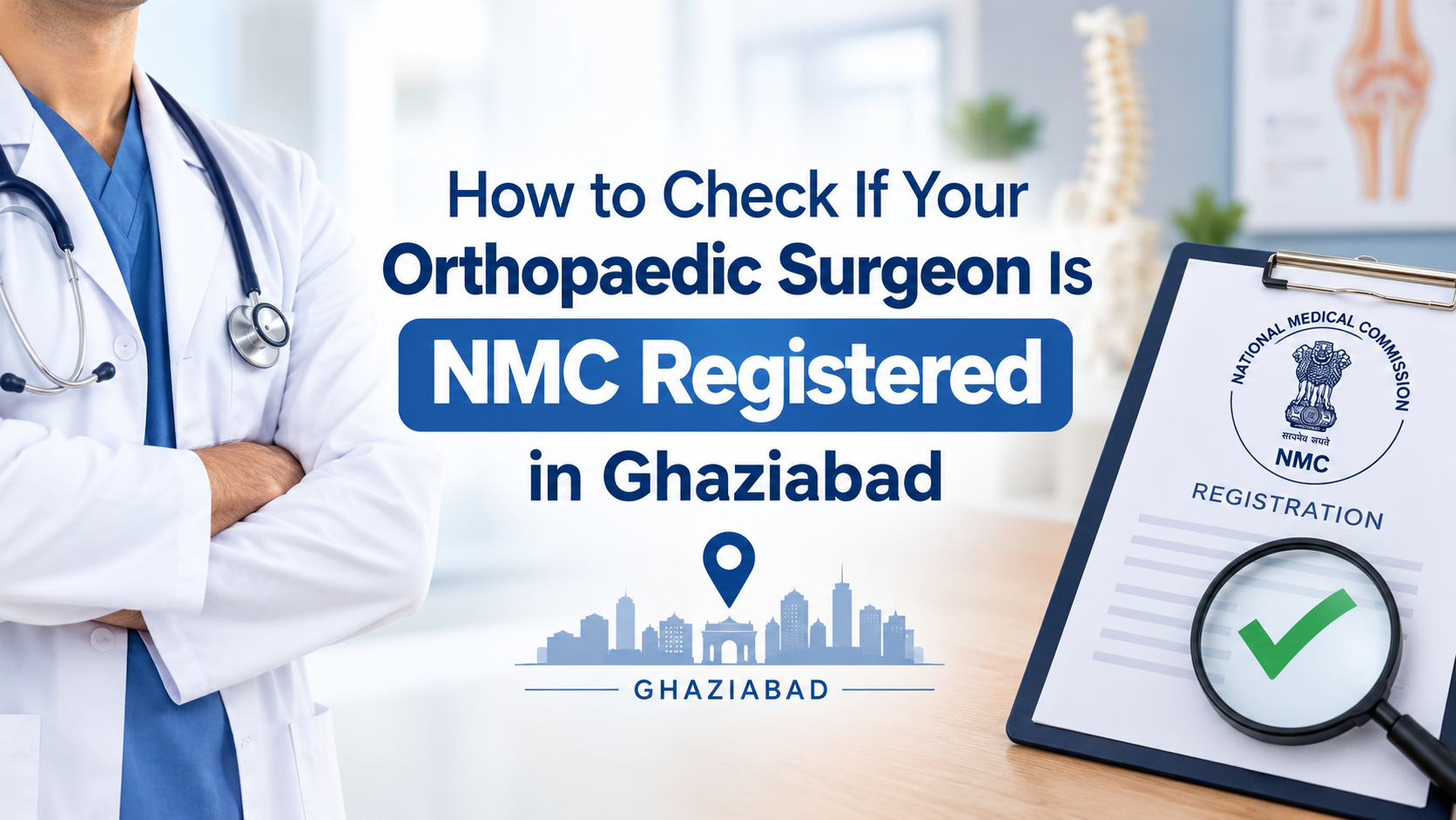 How to Check If Your Orthopaedic Surgeon Is NMC  Registered in Ghaziabad